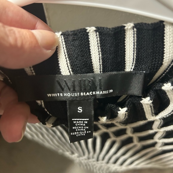 Brand new off the shoulder black and white blouse - Picture 3 of 4